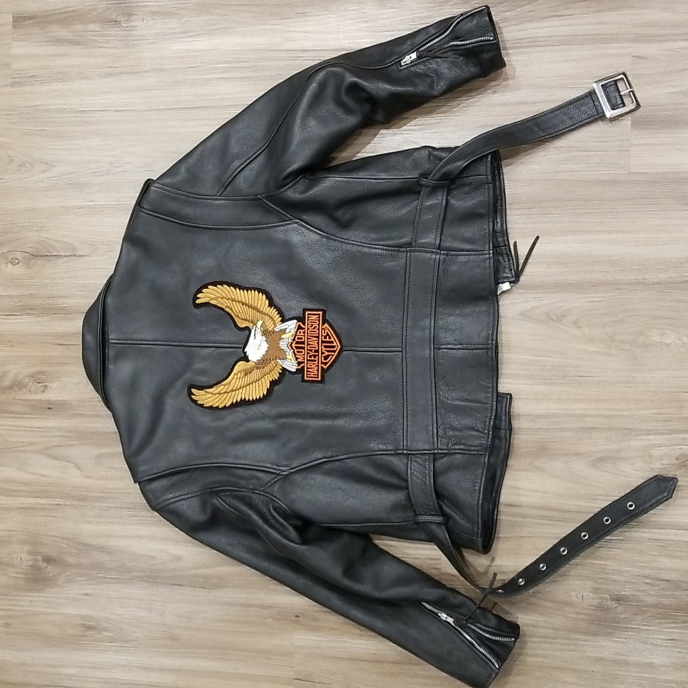 Wilson Open Road Harley Davidson HEAVY Motorcycle Jacket